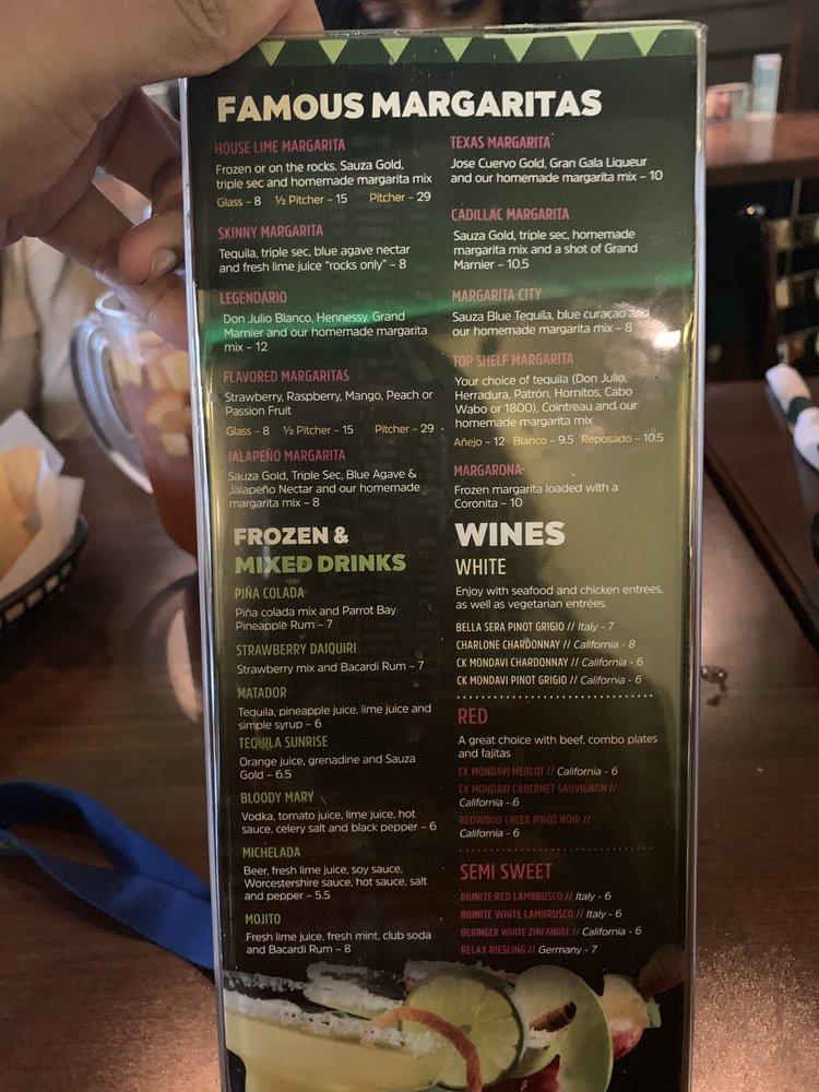 Menu at Margarita City Mexican Grill And Bar, Albany