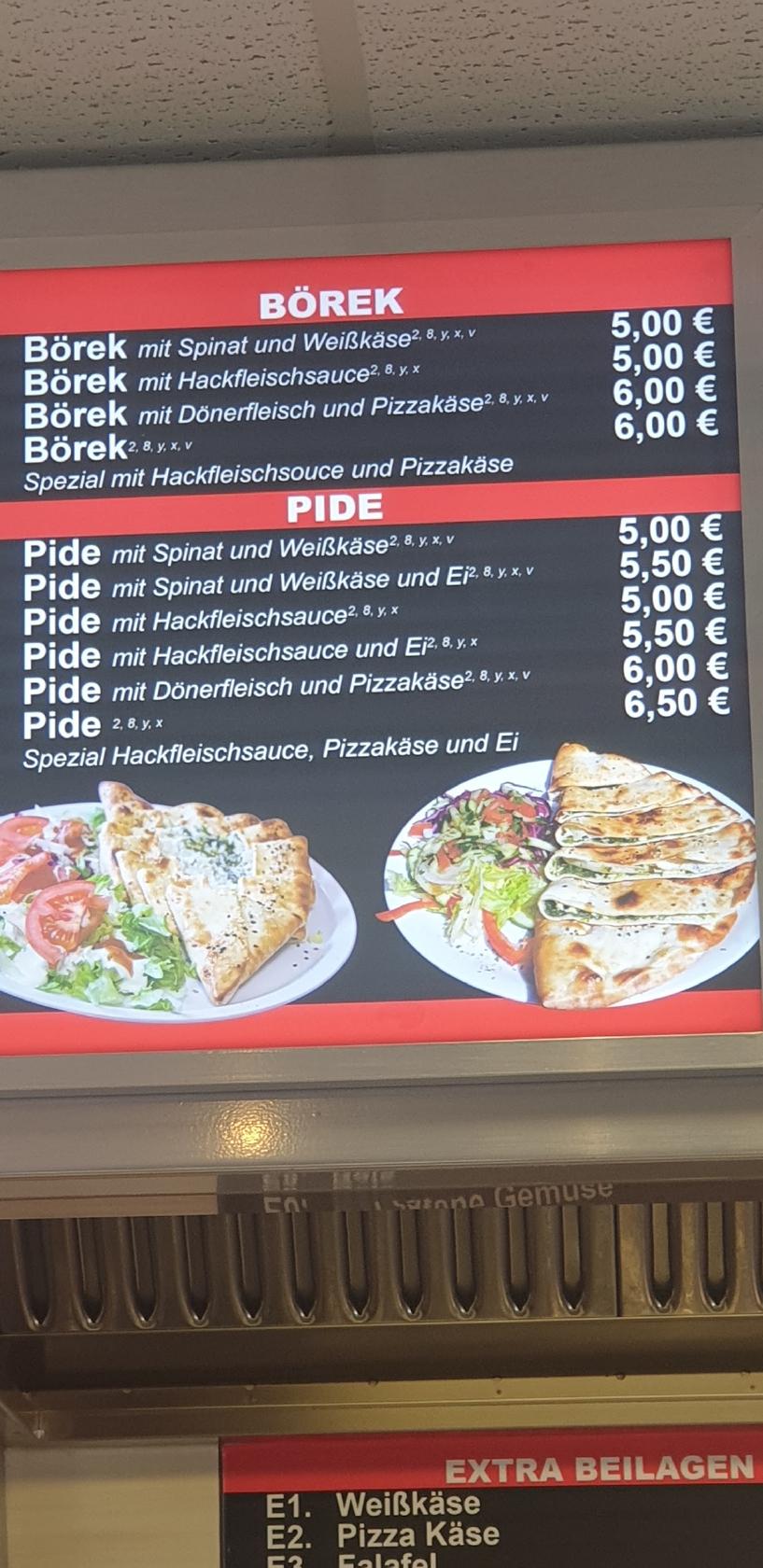 Speisekarte von Baba Döner restaurant, Dresden
