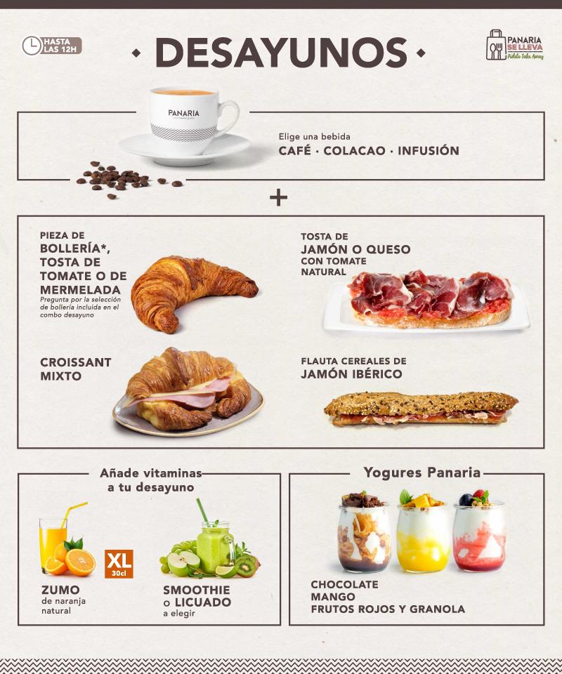 Carta del café Panaria, Gandia, Avinguda del la Vital