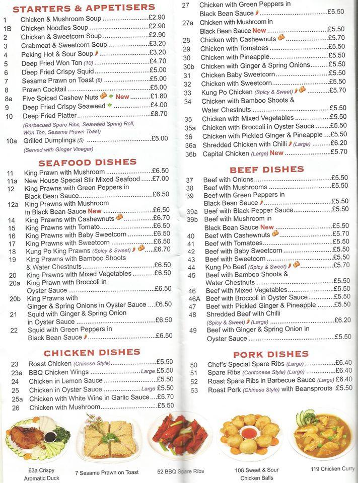 Menu at Golden Boat Fareham restaurant, Fareham, 185 West St
