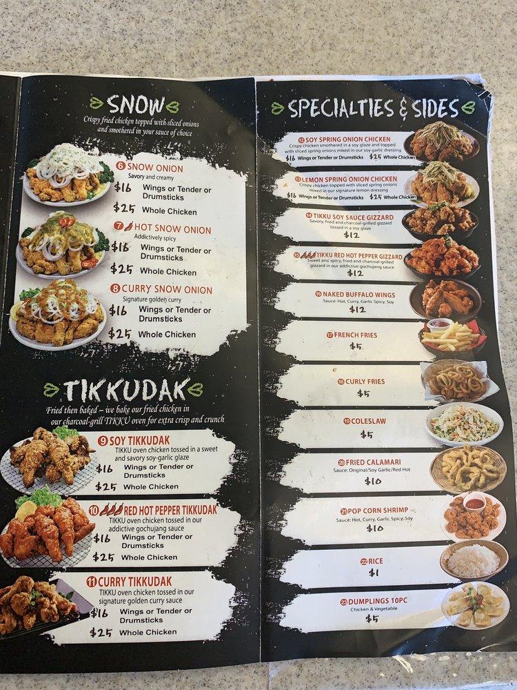 Menu at CM Chicken restaurant, Waipahu