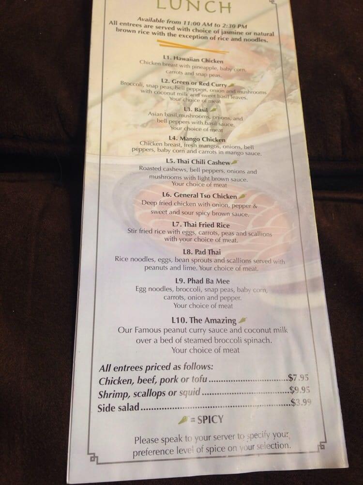 Menu at Green Papaya Thai Cuisine（Northside Location） restaurant