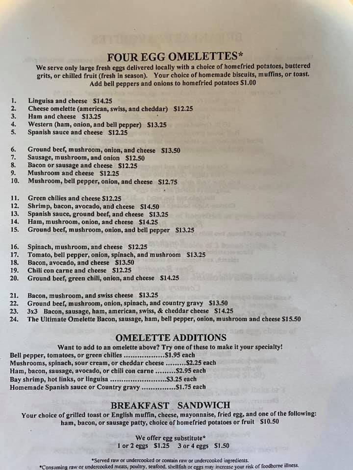 Menu at Stagecoach Restaurant, Elk Grove, Elk Grove Blvd