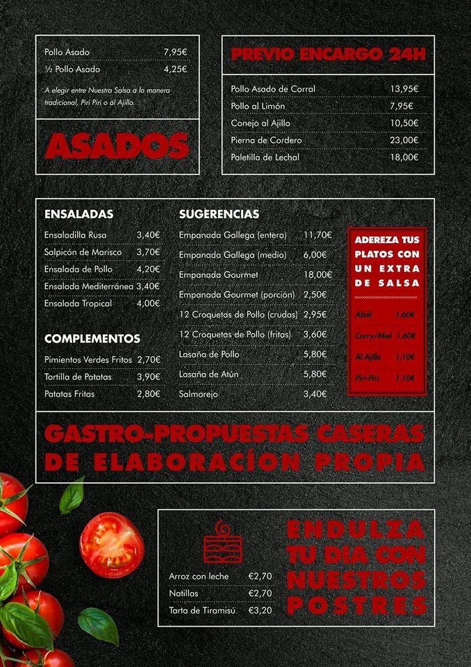 Menu At TU ASADOR Restaurant Seville