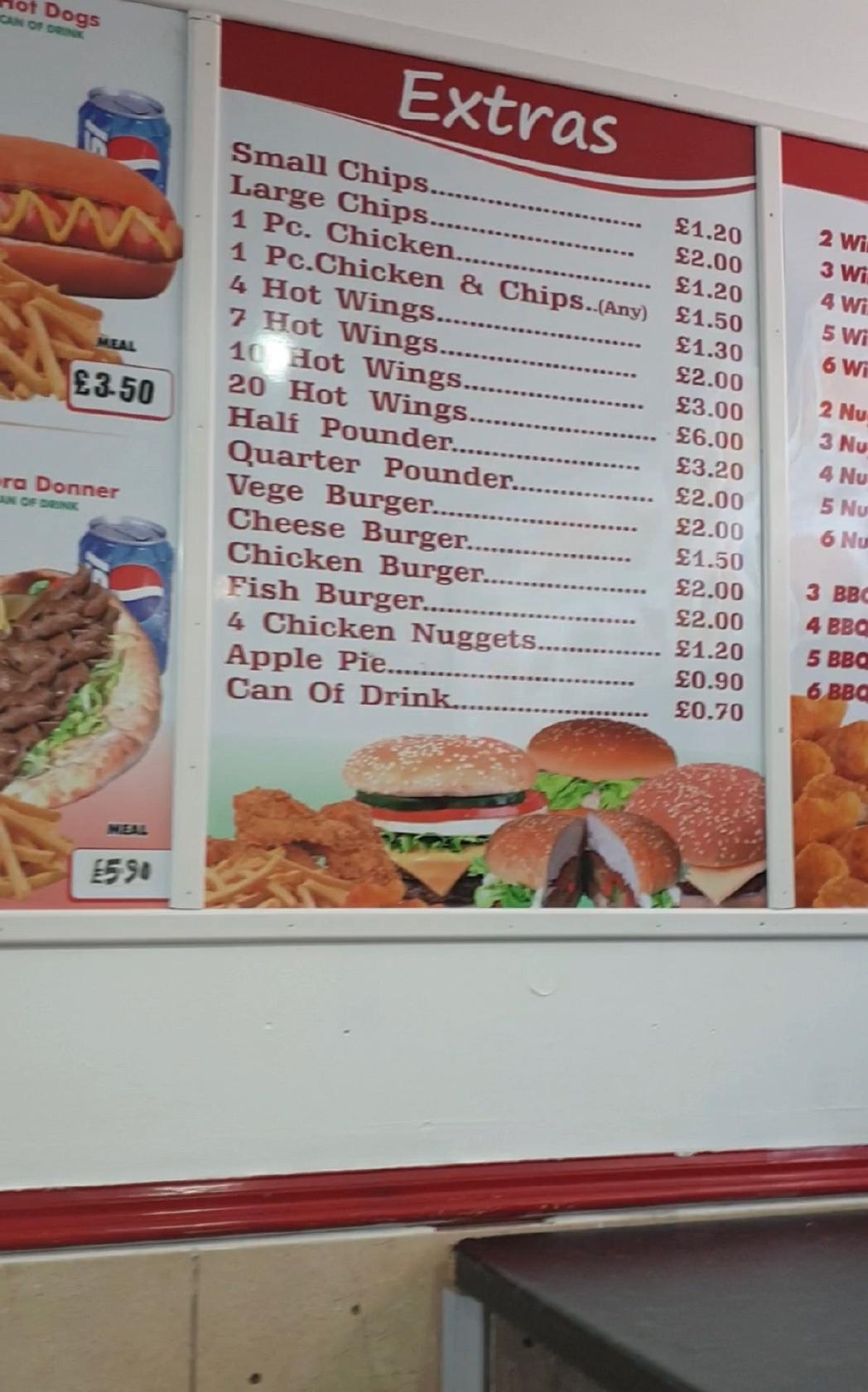 Menu At Praan Fried Chicken Restaurant, London