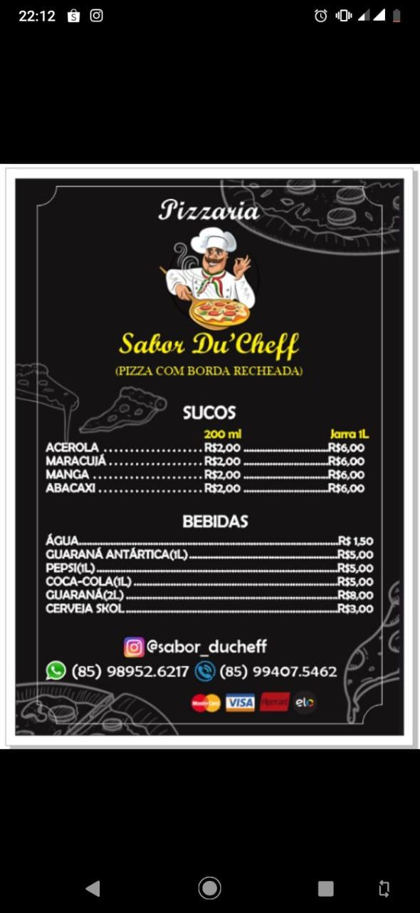 Sabor_Du'Cheff cardápio