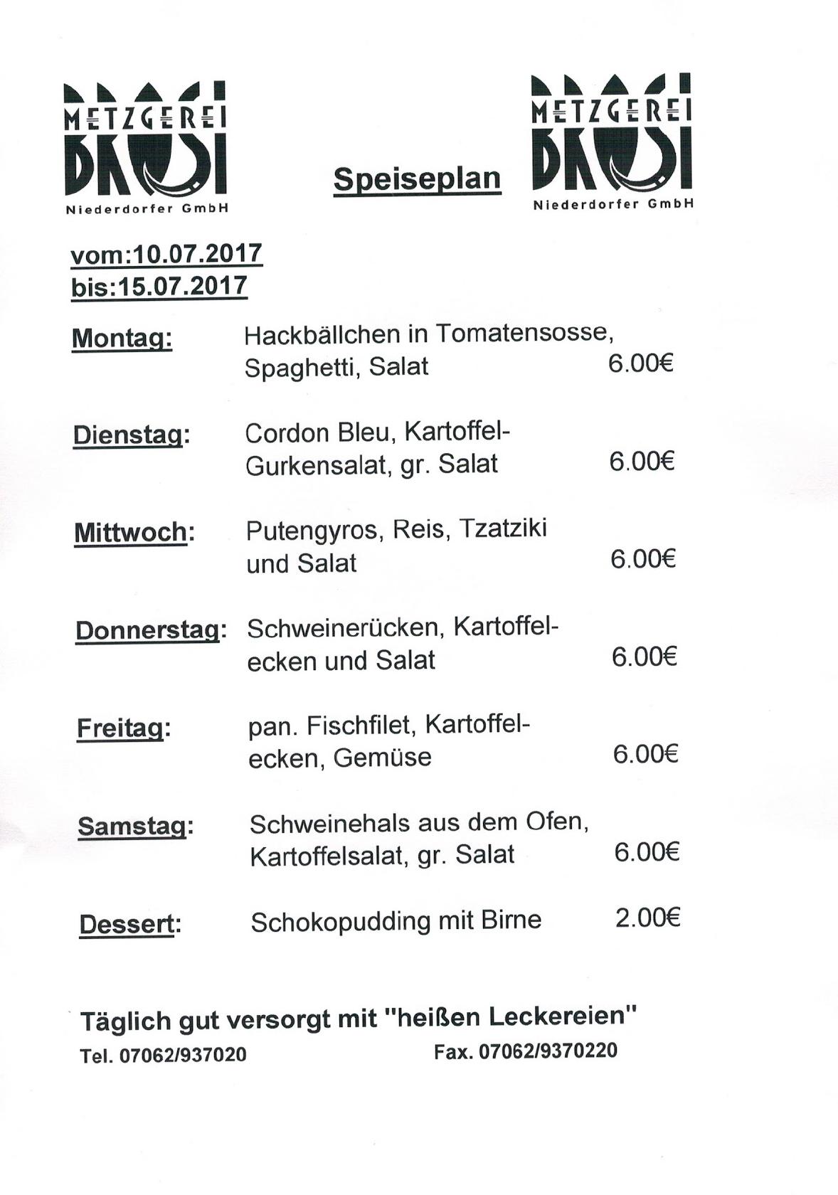 Speisekarte von Restaurant, Metzgerei Traube, Oberstenfeld