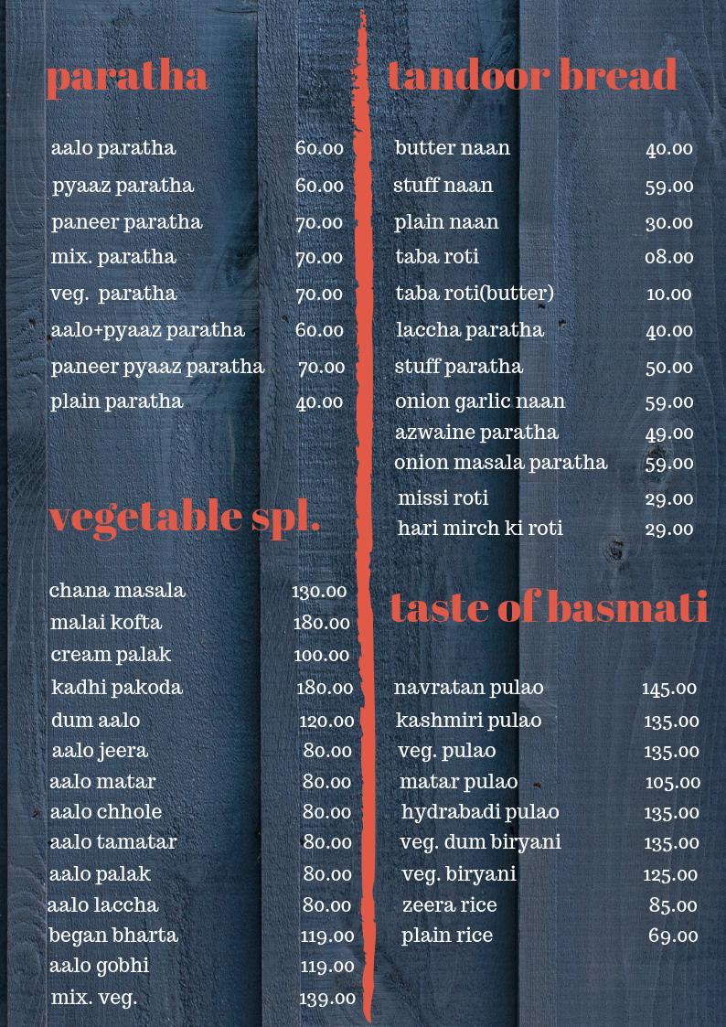 Sudama kaleu menu