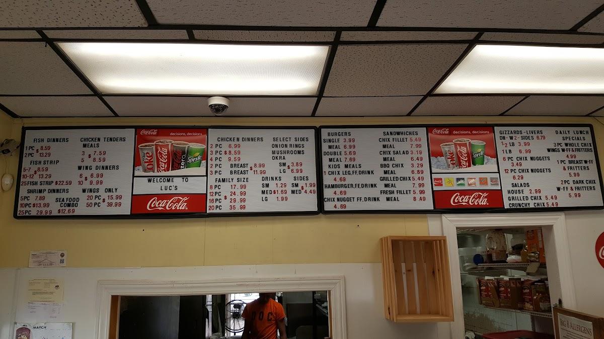 Menu at Fish & Chix restaurant, Umatilla, 100 N Central Ave