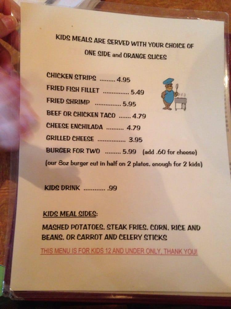 Menu at Vermillion Restaurant and Watering Hole, Brownsville