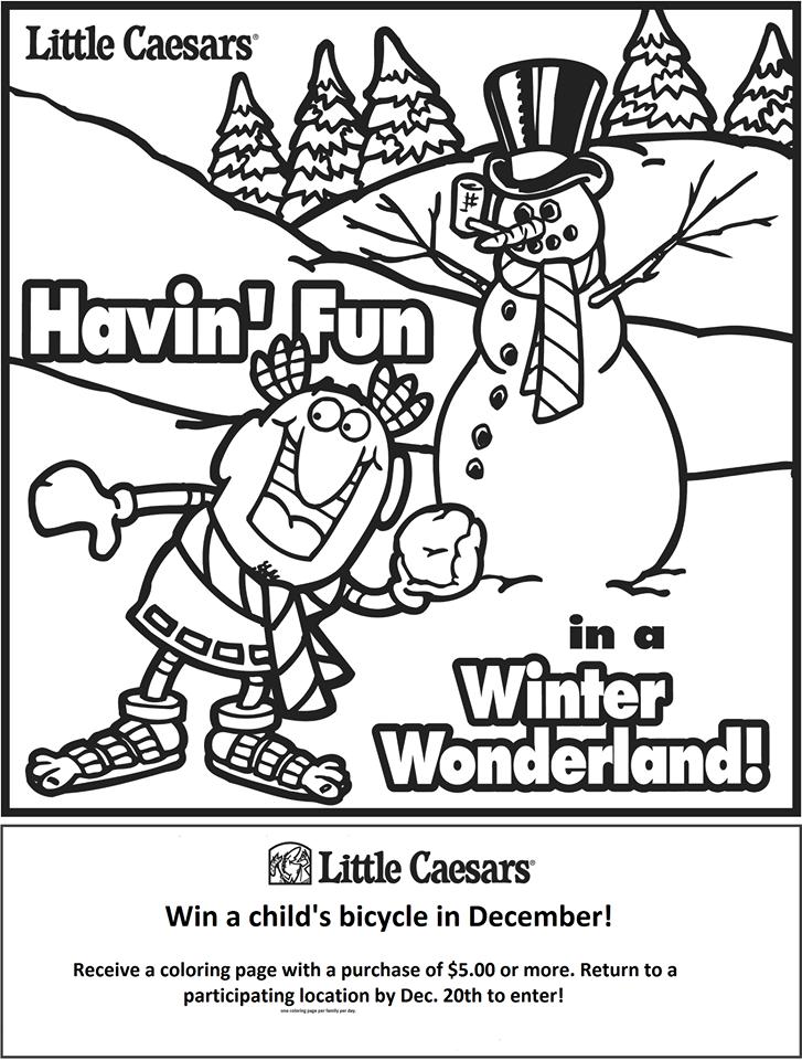 little caesars coloring pages