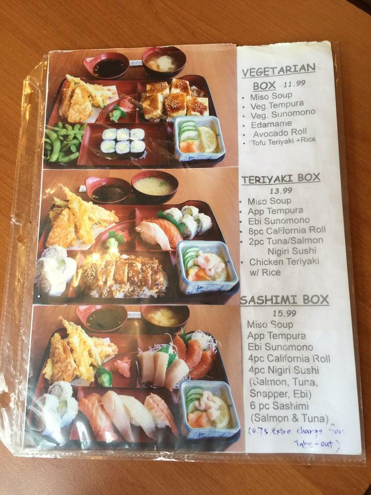 Menu at Iron chef sushi Ichi Japanese restaurant, Langley Township