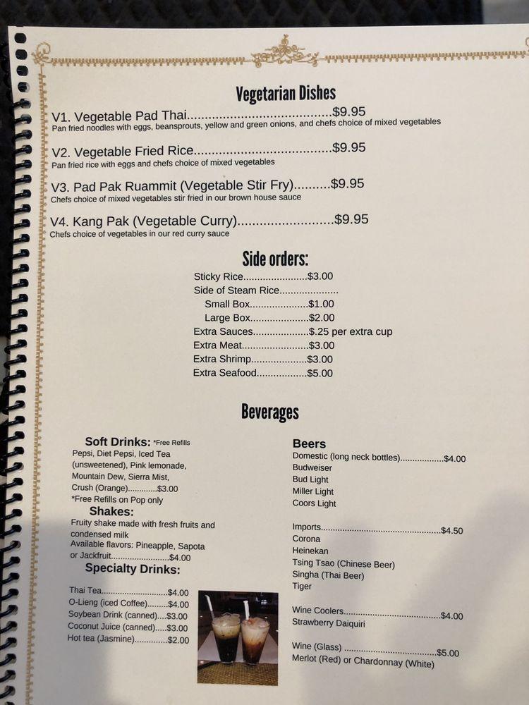 Carta de Nut Pob Restaurant, Des Moines