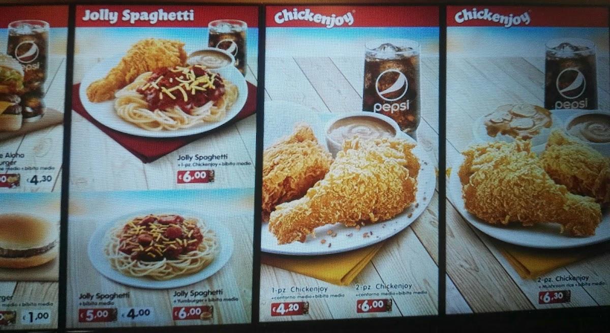 Menu At Jollibee Milano Fast Food, Milan