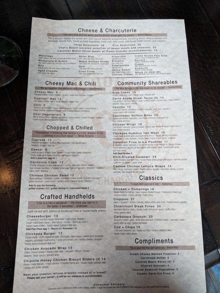 Menu – The C House