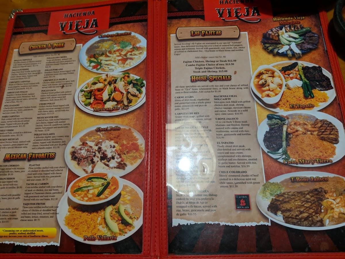 Menu At Hacienda Vieja Pub Bar Fort Dodge 217 S 25th St