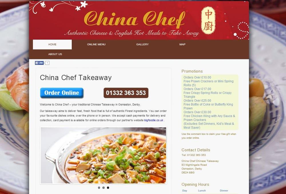 Menu at China Chef fast food, Derby