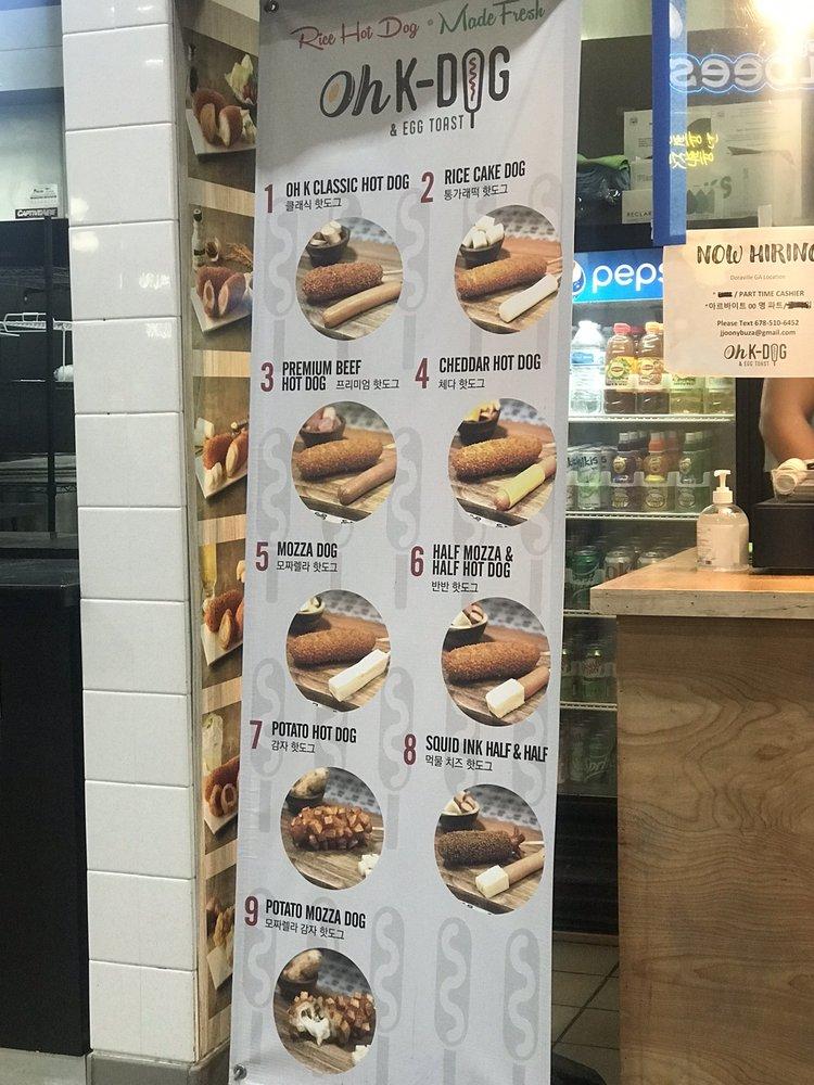 Menu at Oh KDog Doraville fast food, Doraville