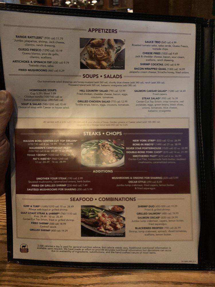 Menu at Saltgrass Steak House steakhouse, Wichita