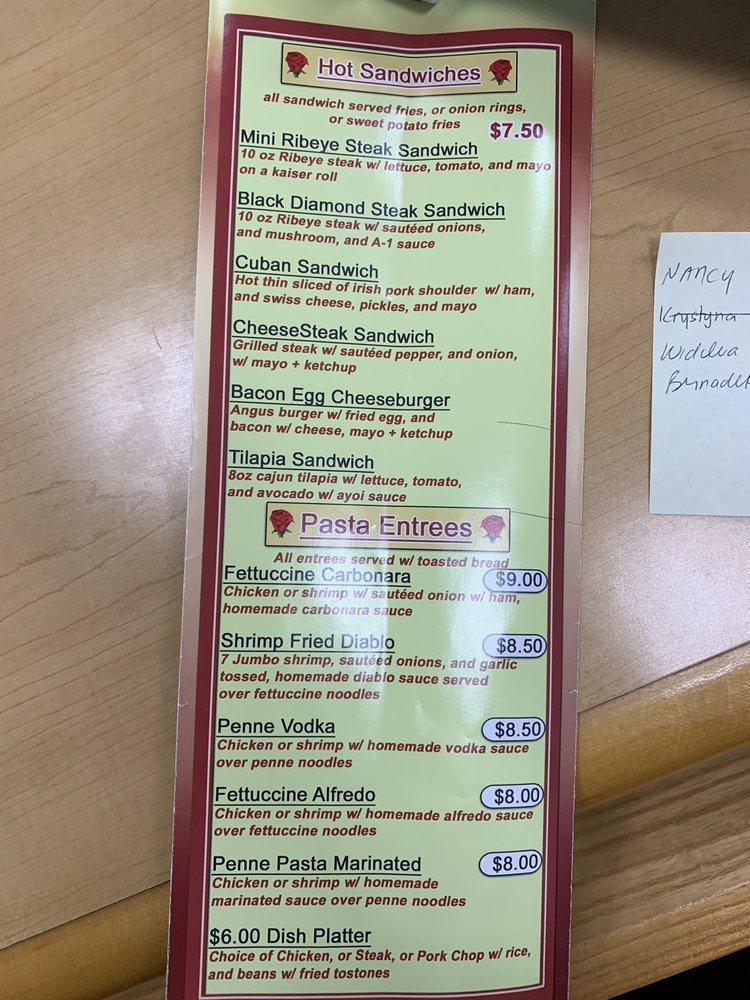 Menu at Rosas Deli, Perth Amboy