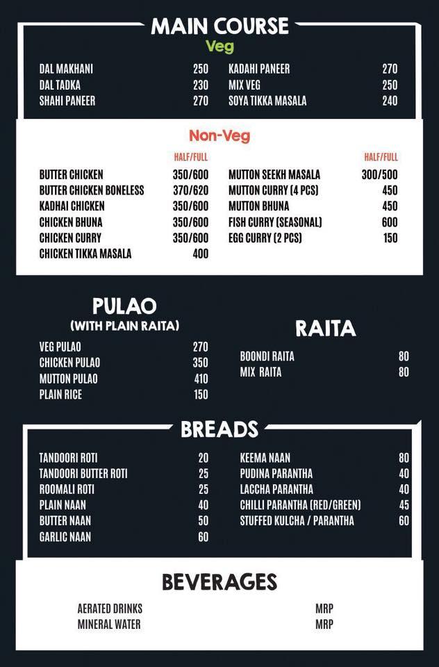 Bar Be Cue Delights menu