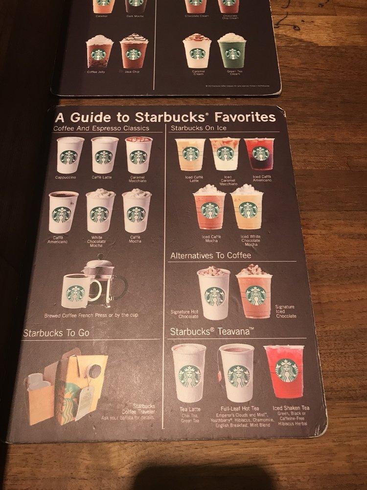 Menu at Starbucks cafe, Pasay, Harbour Drive