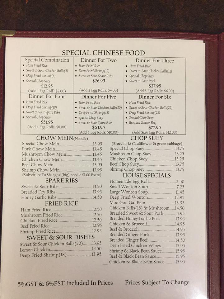 Menu At Chen S Restaurant Watrous   Re03 Chens Restaurant Menu 2020 08 3 