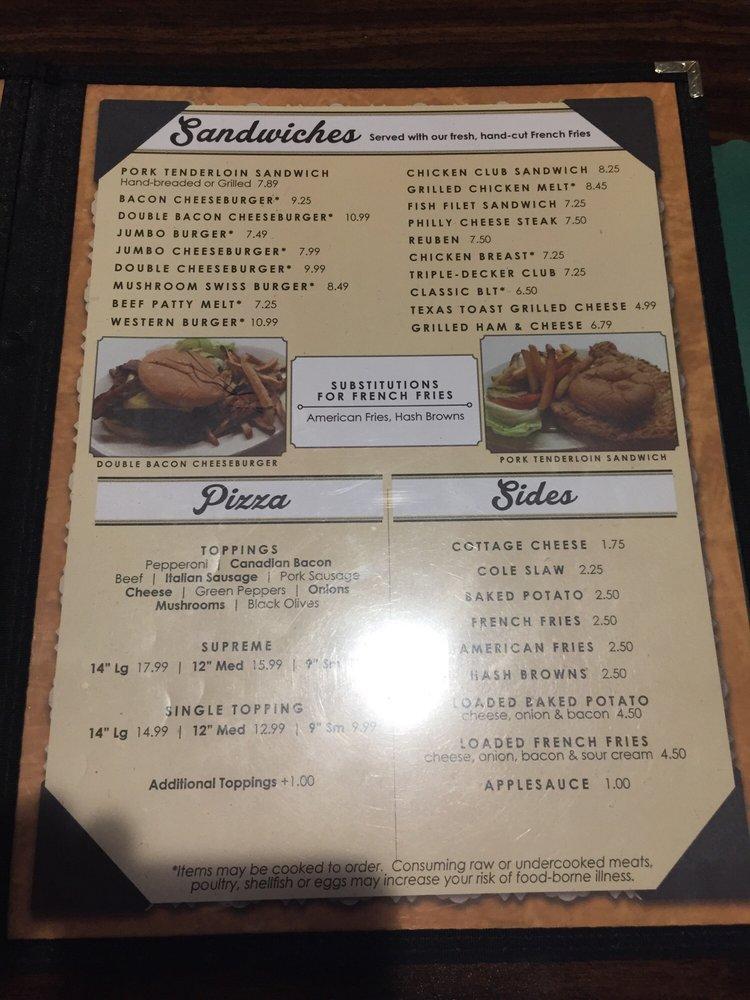 Menu at Quackers Bar & Grill, Mound City