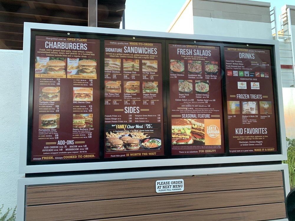 Menu at The Habit Burger Grill (Drive-Thru) restaurant, Woodland