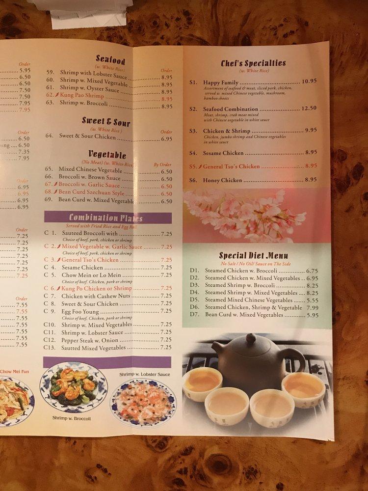 new asia buffet menu