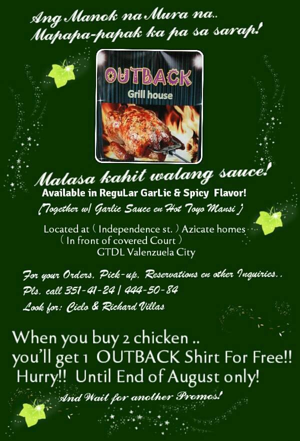 Outback Grill house steakhouse, Valenzuela