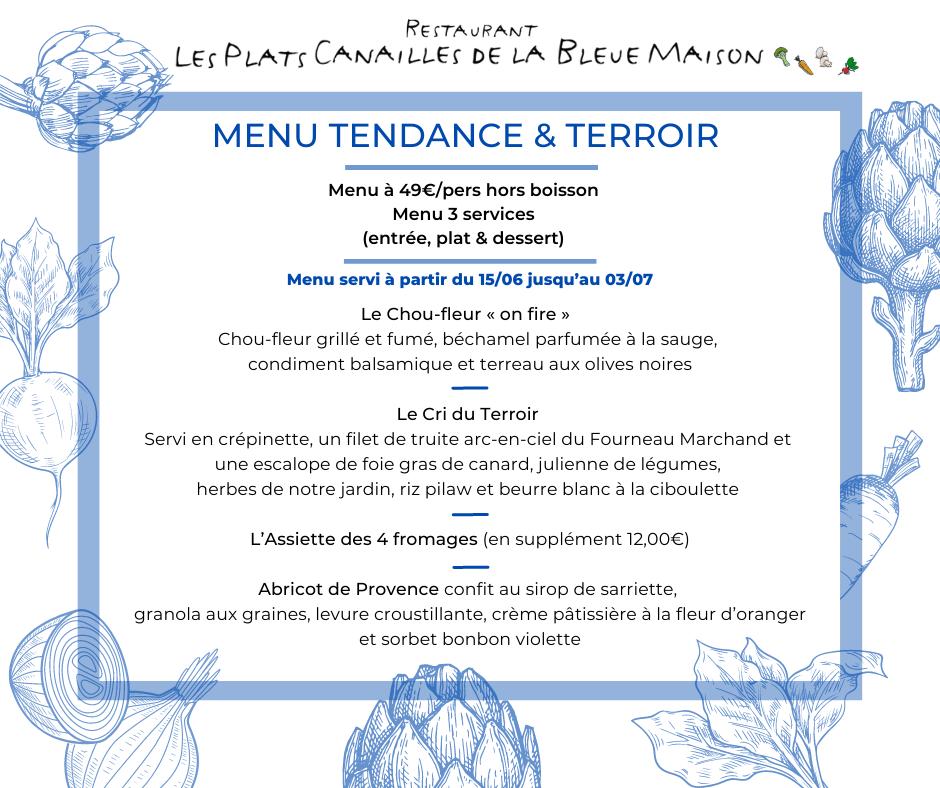 Menu Au Les Plats Canailles De La Bleue Maison Habay