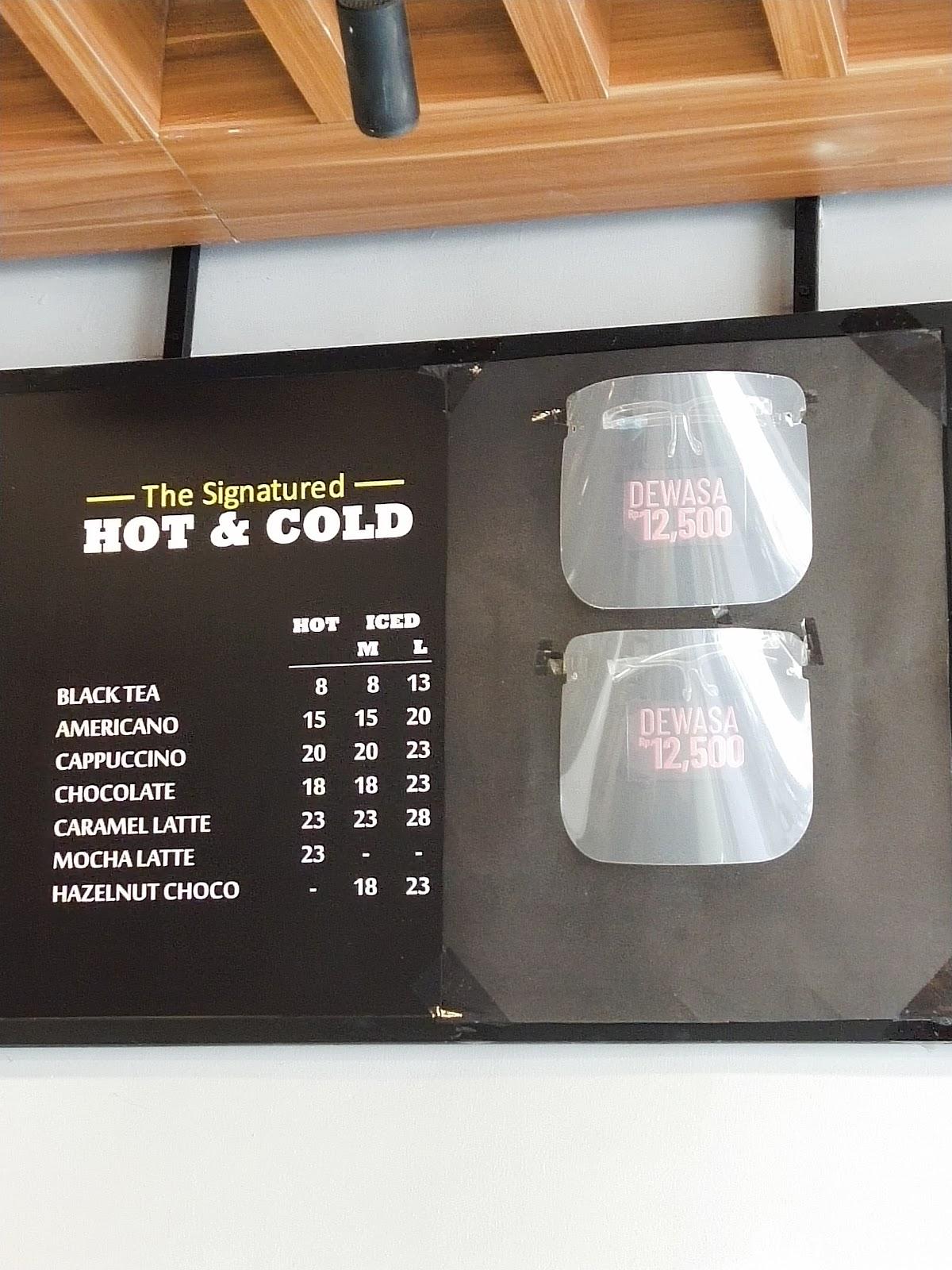 Carta del café Roti'O PCI, Cilegon