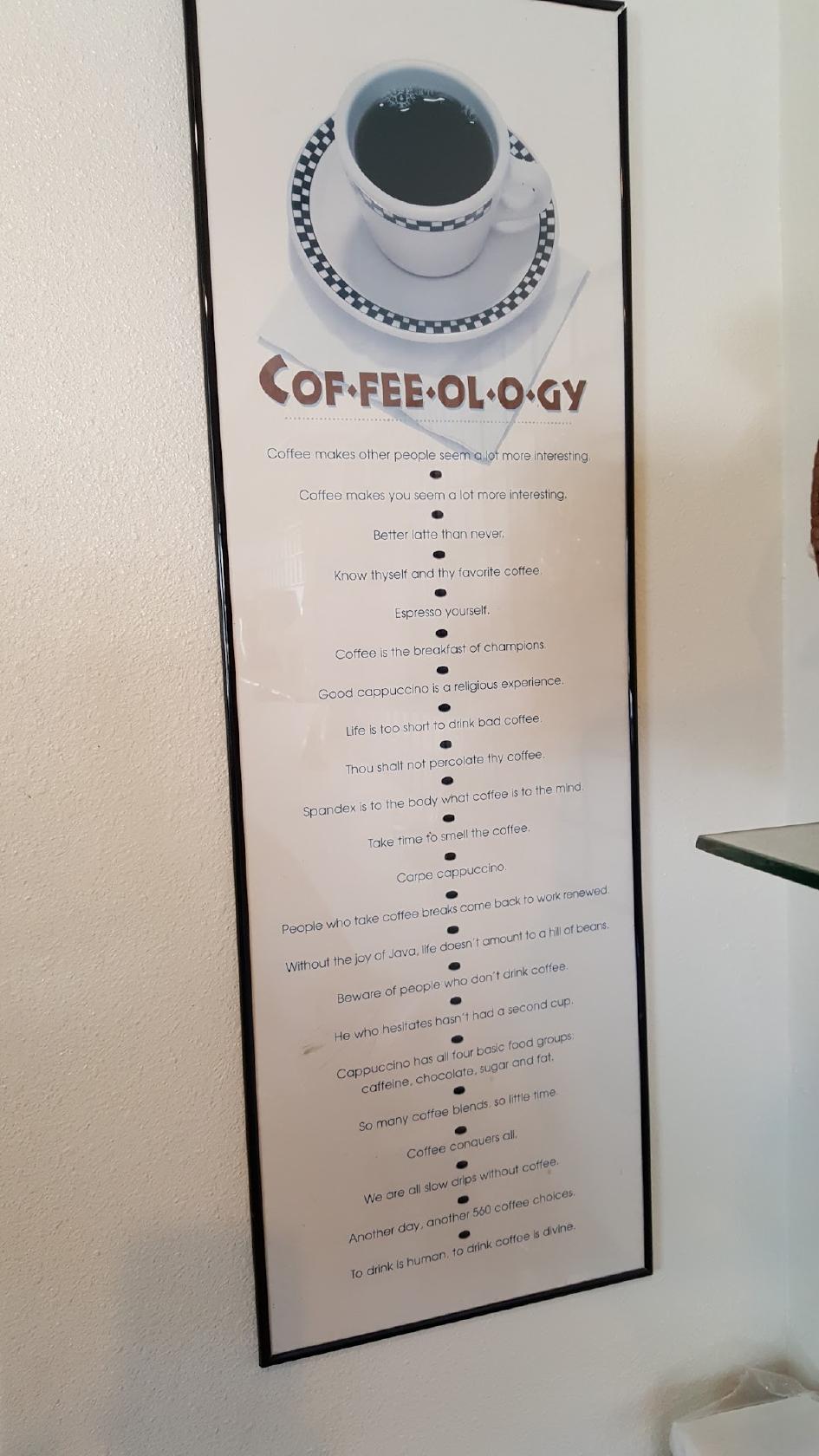 Menu at La Barista Espresso, Fairfield