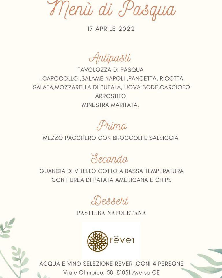 Menu di Rever Cafè et Restaurant 