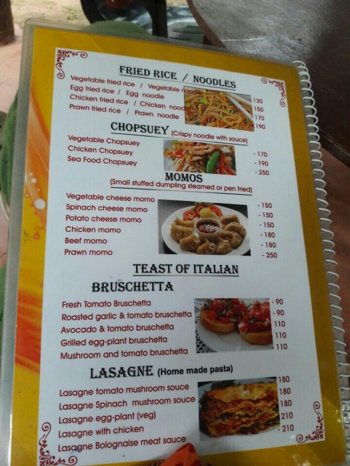 Mamma champos menu