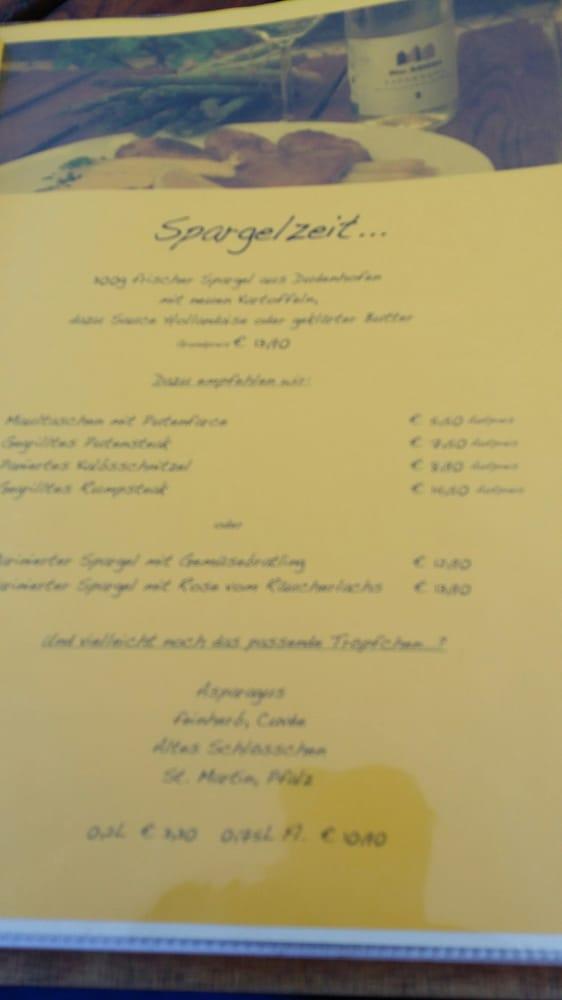 Speisekarte von Alter Hammer restaurant, Speyer