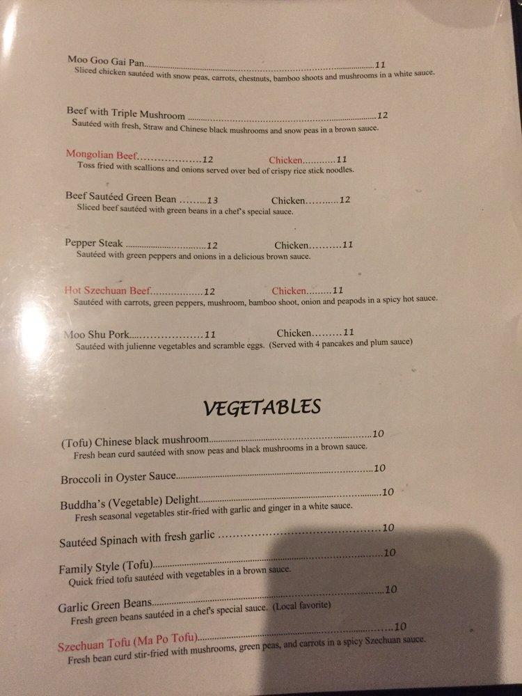 Menu at Mandarin Kitchen restaurant, Des Moines
