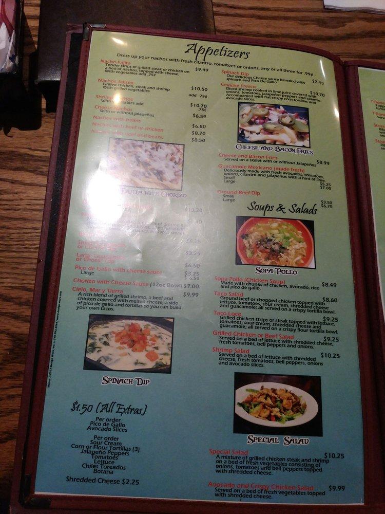 Menu at El Patio Mexican Grill & Cantina restaurant, Enid