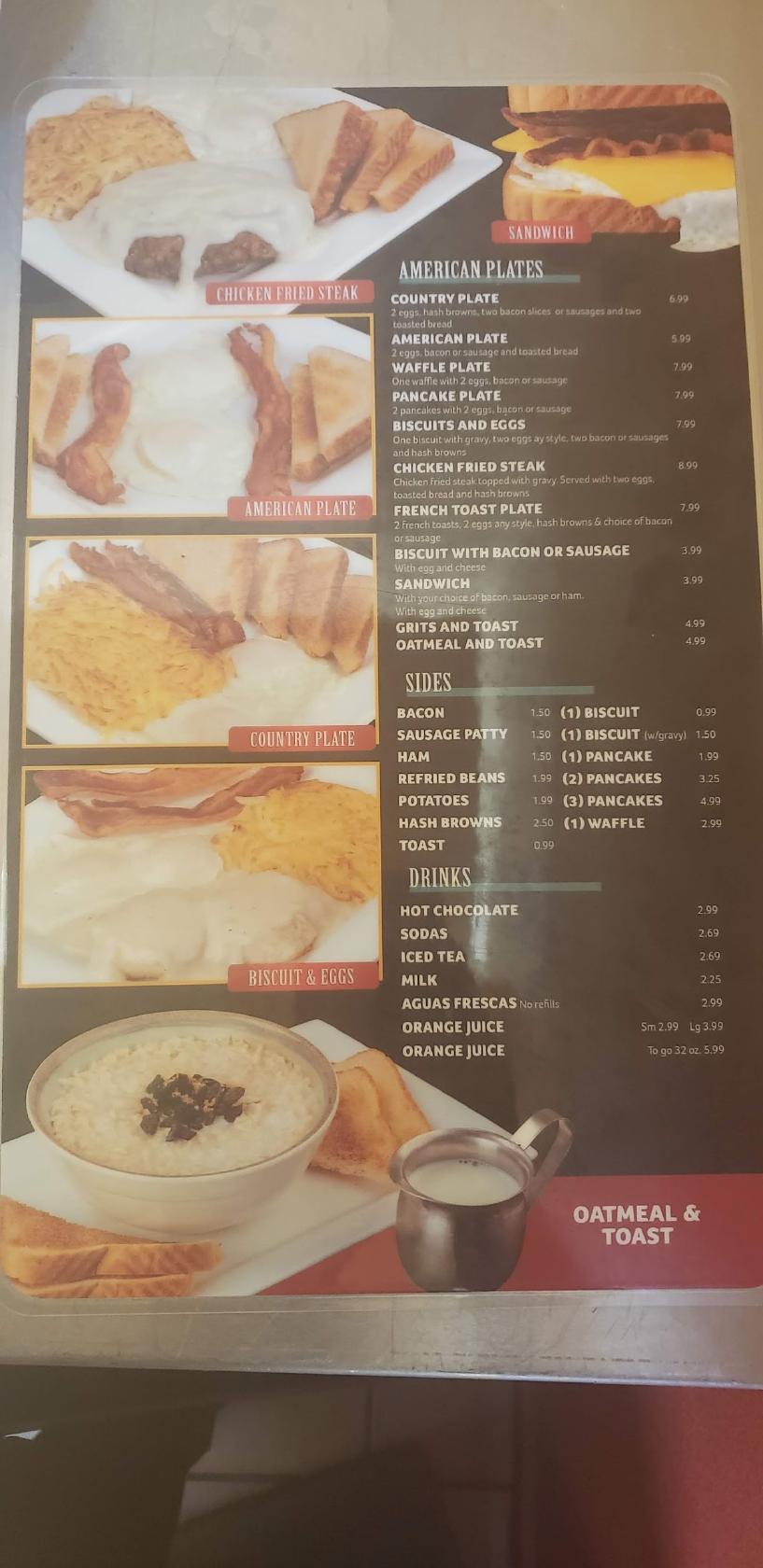 Menu at TAQUERIA JALISIENSE restaurant, Lott