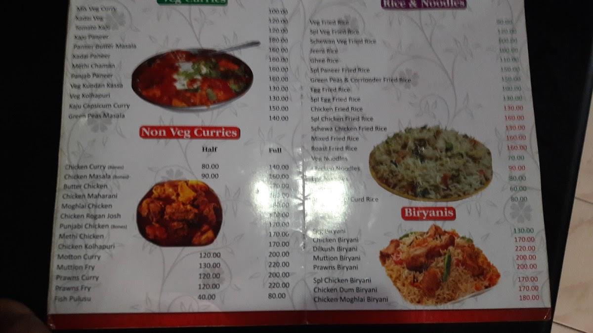 Amrutha Restaurant menu