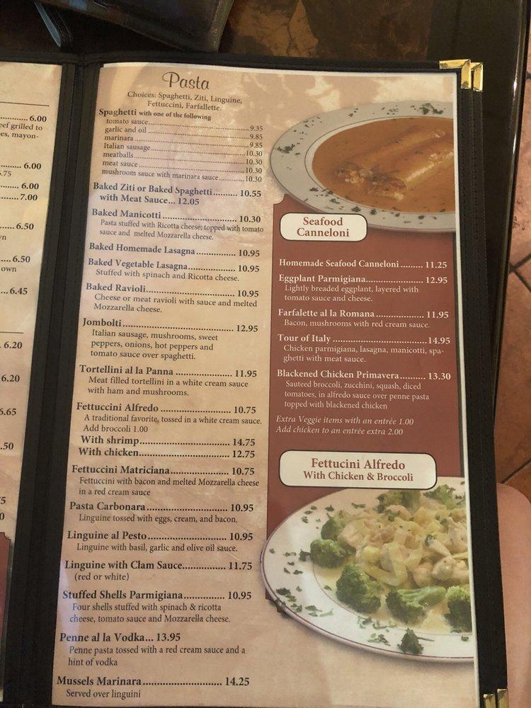 Menu at Portabella Ristorante pizzeria, Richmond