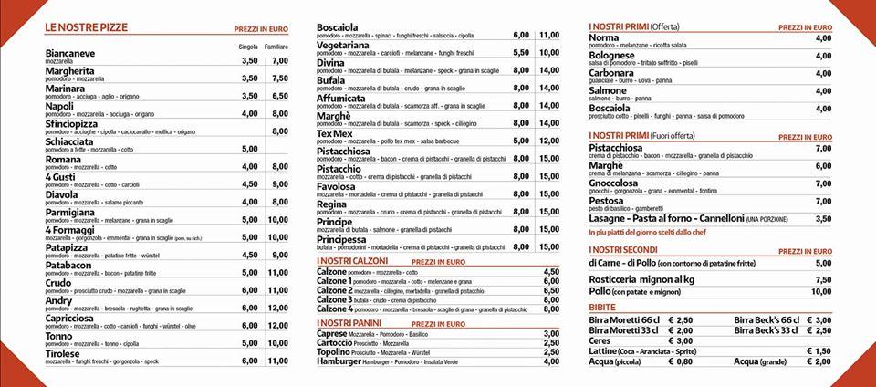 Menu di Marghè Palermo 