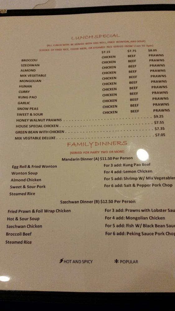 Menu at Amazing Kitchen restaurant, Tracy