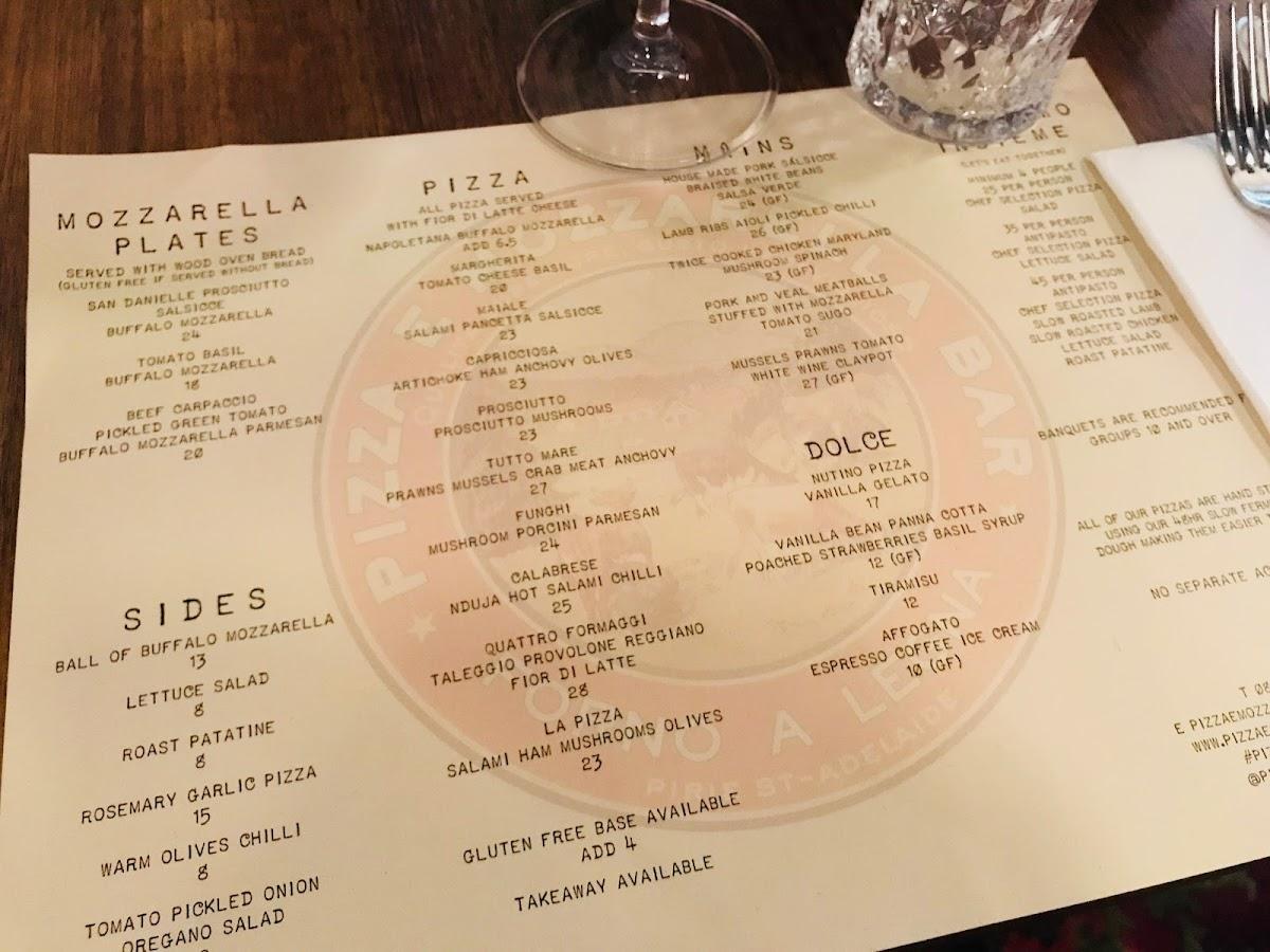 pizza e mozzarella bar adelaide