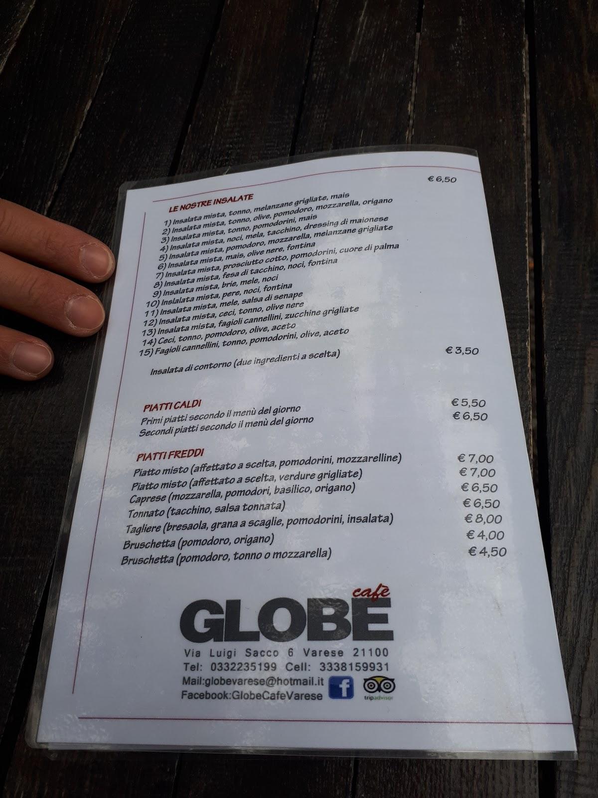 Menu di Globe Cafè 