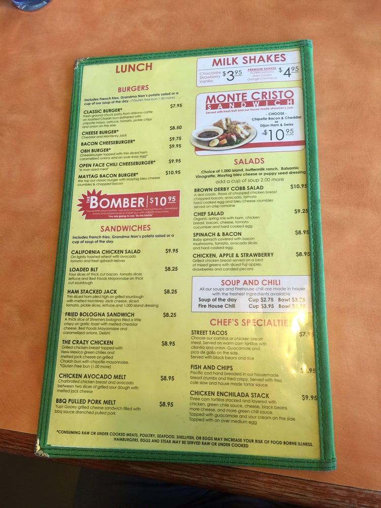 Menu at Original Breakfast House cafe, Phoenix, N 32nd St