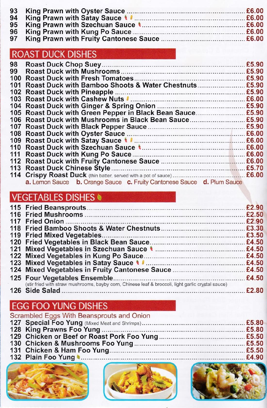 Menu at China Star fast food, Bedworth