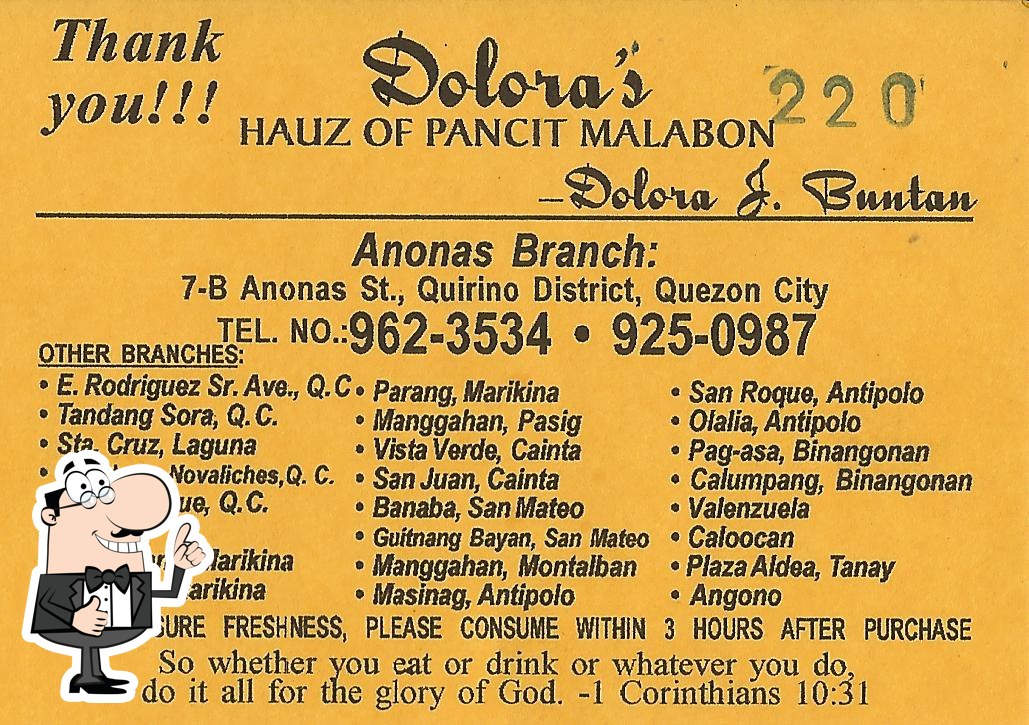 Dolora's Hauz of Pancit Malabon (Anonas Branch) restaurant, Quezon City ...