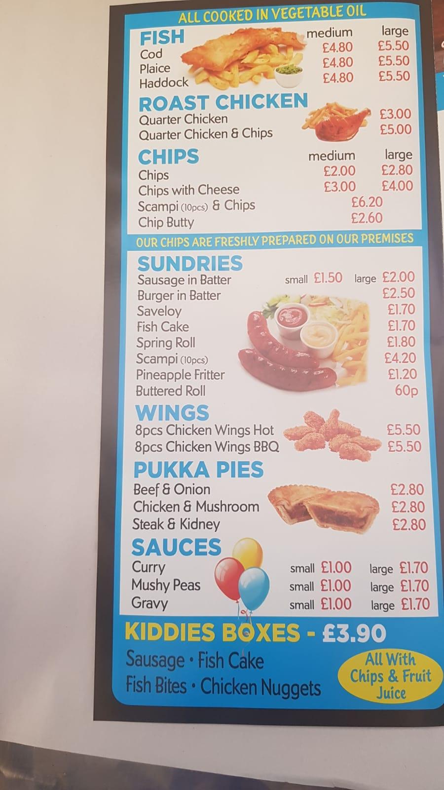 Menu at Tasty Bites BBQ, Norwich, 102 Crostwick Ln